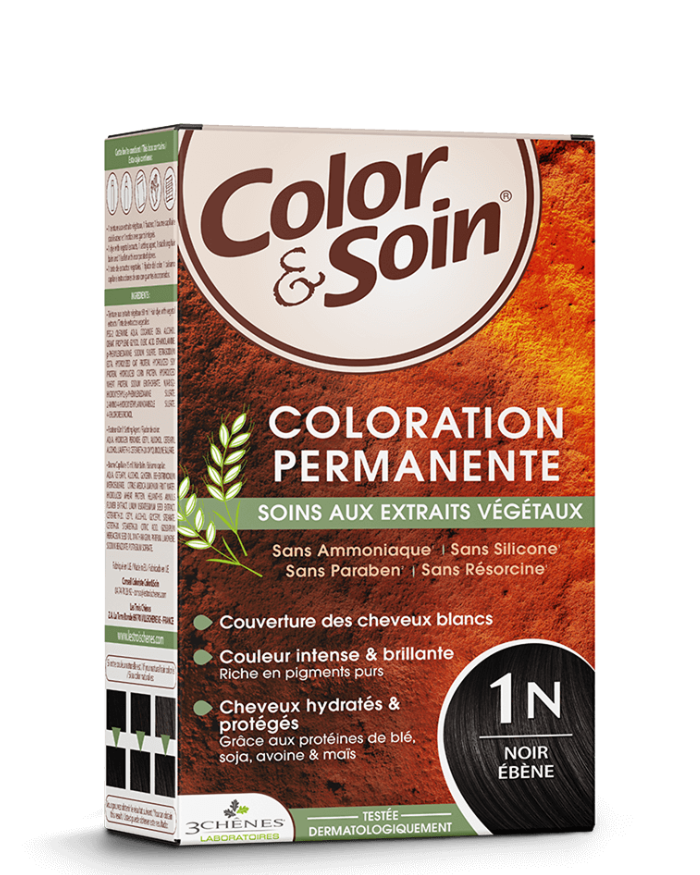3 Chênes Color & Soin Coloration permanente 1N Noir Ebene