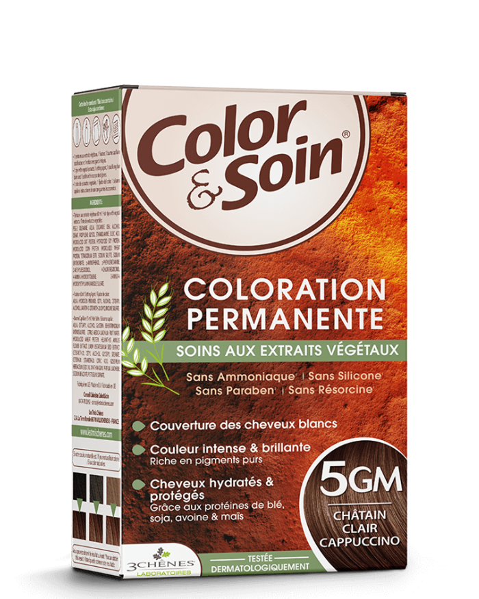 3 Chênes Color & Soin Coloration permanente 5GM Châtain Clair Cappuccino