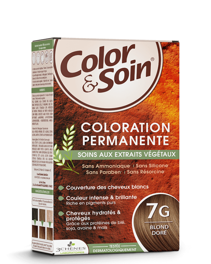 3 Chênes Color & Soin Coloration permanente 7G Blond Doré