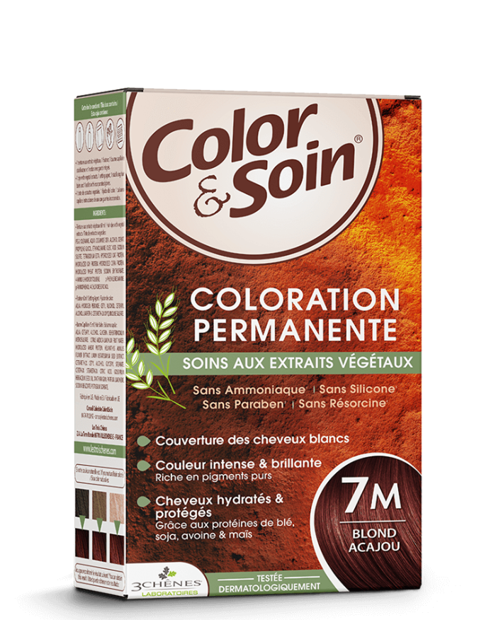 3 Chênes Color & Soin Coloration permanente 7M Blond Acajou