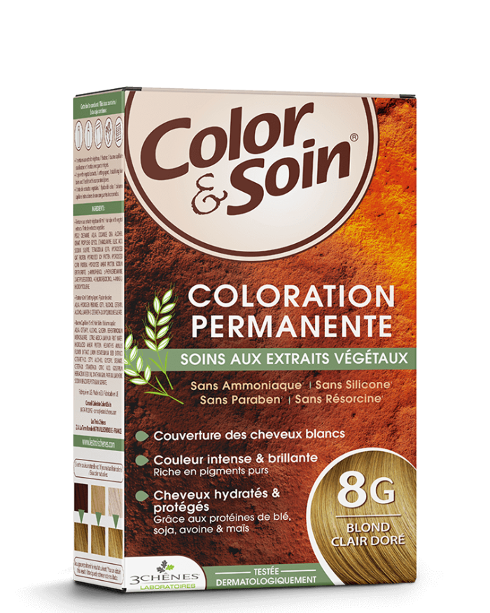 3 Chênes Color & Soin Coloration permanente 8G Blond Clair Doré